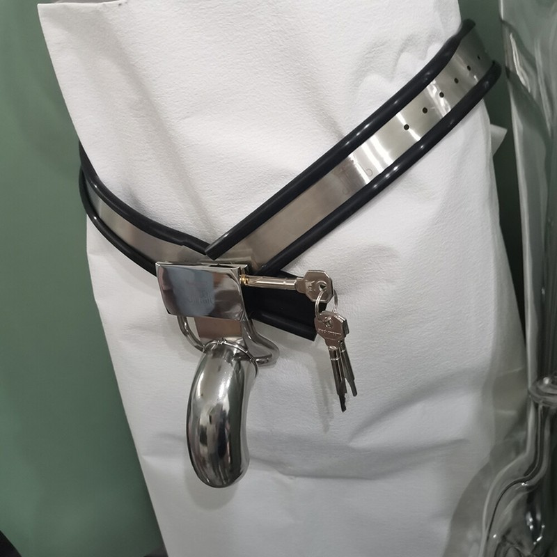 Men Bondage Underwear Chastity Belt Stainless Steel Penis Cage Lockable Sex Toys gallery