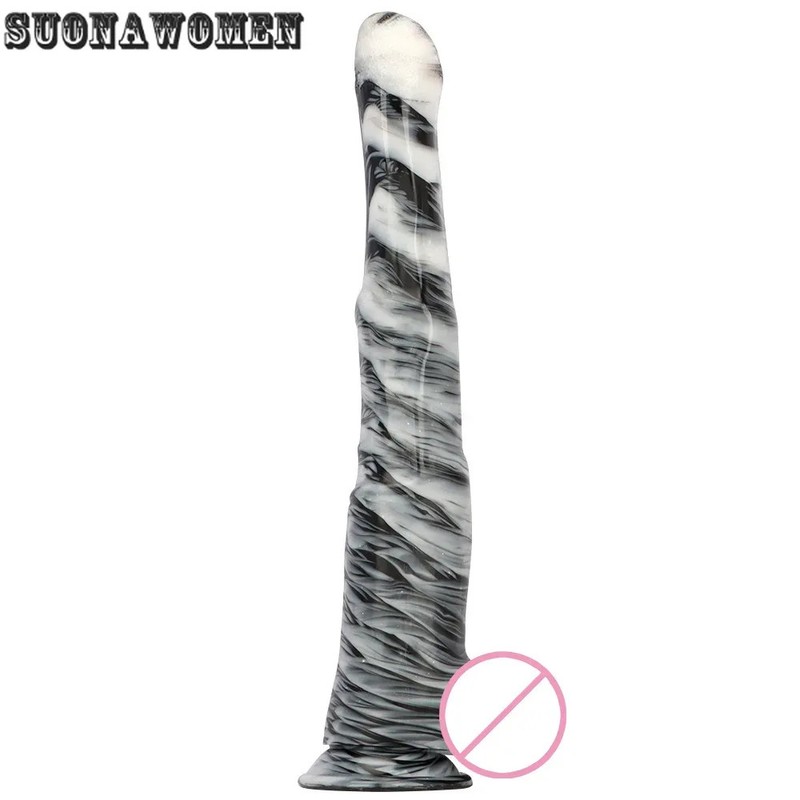 48cm PVC Mixed Colors Extra Large Dildo Butt Plug Sex Toys Huge Penis Big Dick gallery
