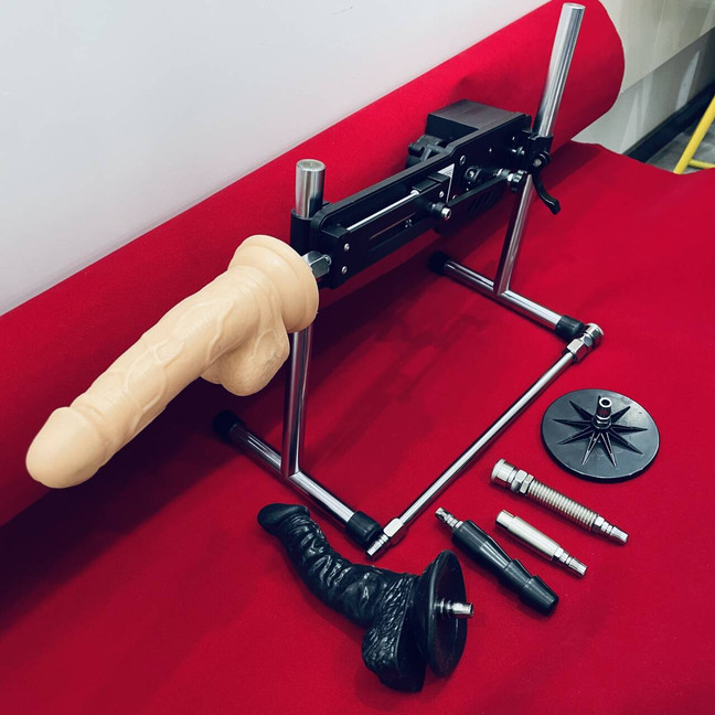 Automatic Thrusting Dildo Sex Machine with 6Attachments Fucking-Love Masturbator