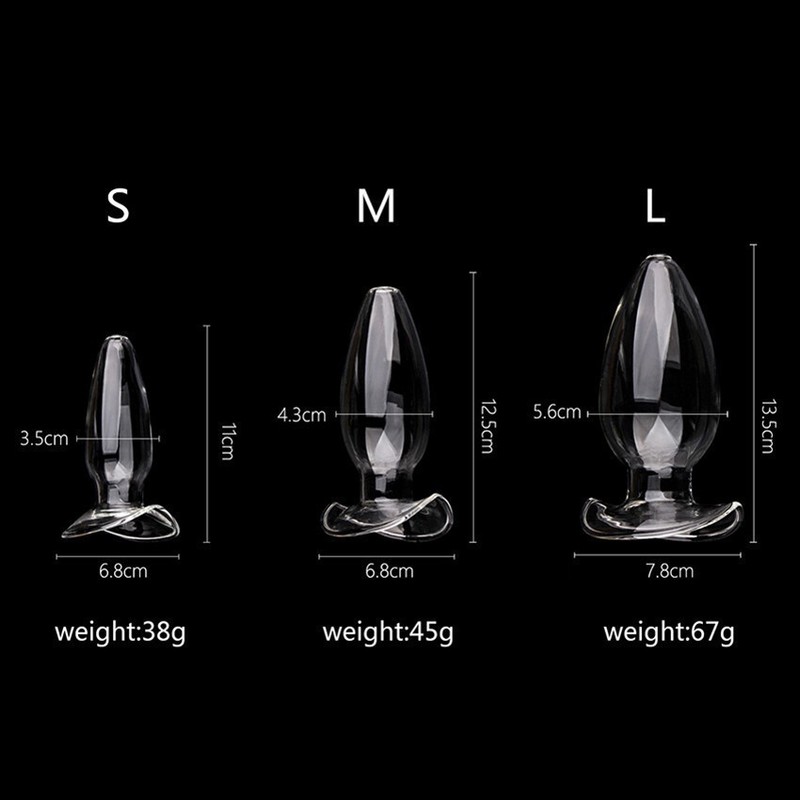 Hollow-Glass-Anal-Dildo-Butt-Plug-Tunnel-Anal-Probe-Dildo-Sex-for Women Men-