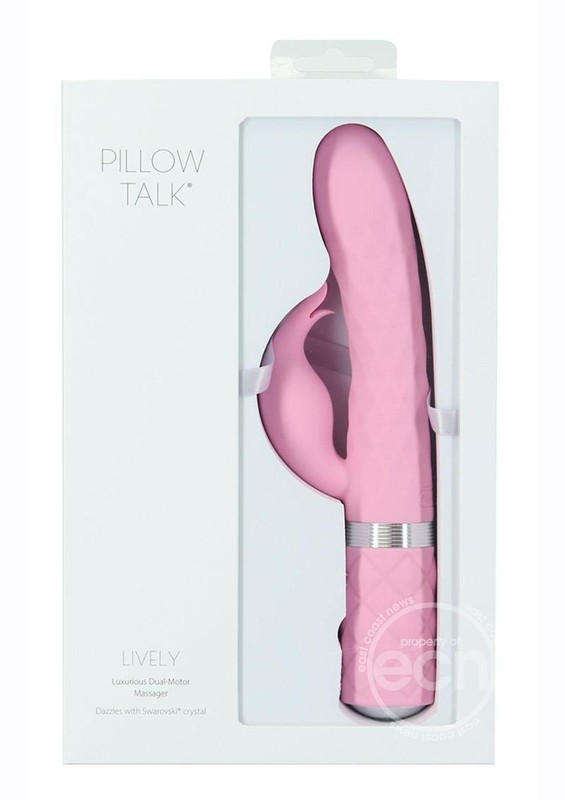 Pillow Talk Lively Dual Stimulator Rotating Vibrator USB Rechargeable Silicone