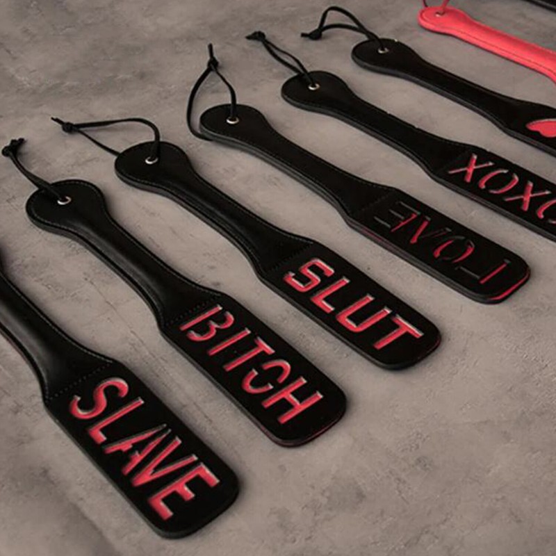 Spanking Paddle Double-deck Flogger Whip Sex Toys For Couples Slave Torture BDSM