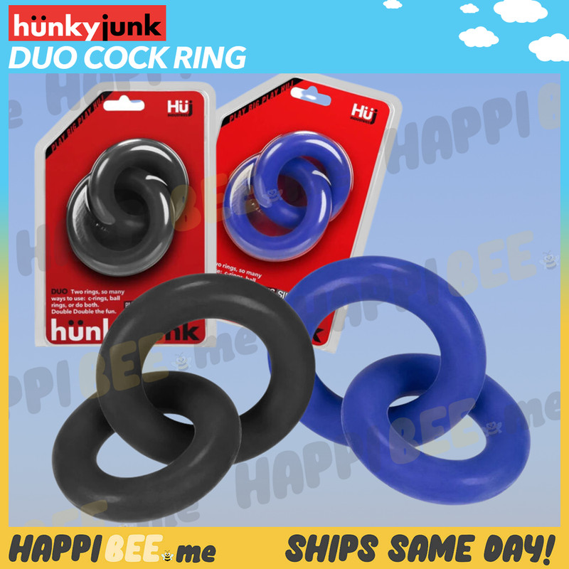 HUNKYJUNK DUO Cock Ring🍯HUJ Ergo Fit Oxballs Ringer Penis Sling Ball Stretcher