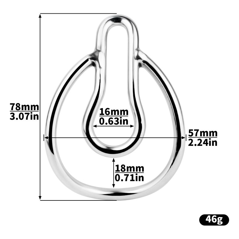 Designed Male Penis Metal Stretcher Ring FUFU Clip Chastity Enhancer Stay Device gallery