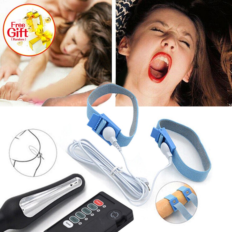 Electric E-Stim Vibrating Prostate Anal Butt Plug Penis-Cock Ring Shock Sex-Toys gallery