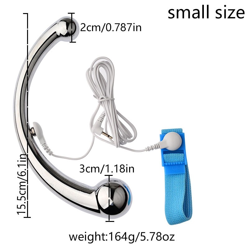 E-Stim Penis Shock Rings Insert Plug Host Pulse Power Therapy Cable Enlarge gallery