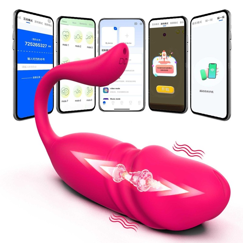 Thrusting G-Spot Dildo Wireless Vibrator Butt Egg Massager APP Control Sex Toys gallery