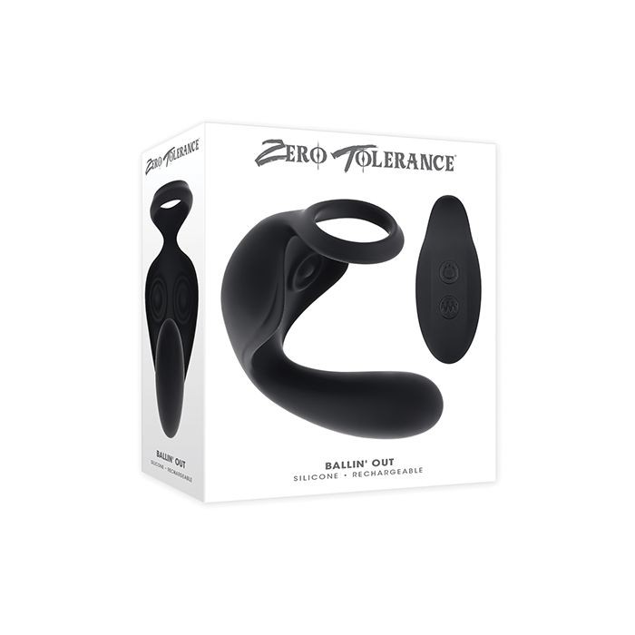Zero Tolerance Ballin&rsquo; Out Prostate Massager w/ Remote Control – Black