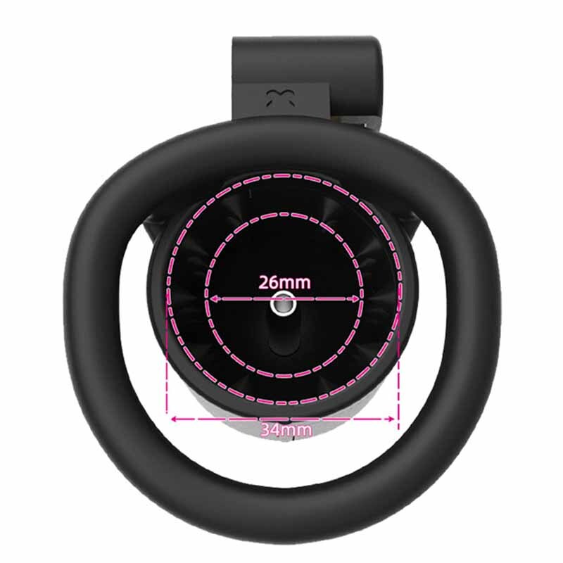 Male Chastity Cage Restraint Metal Tube Binding Anti-off Ring Abstinence Device gallery