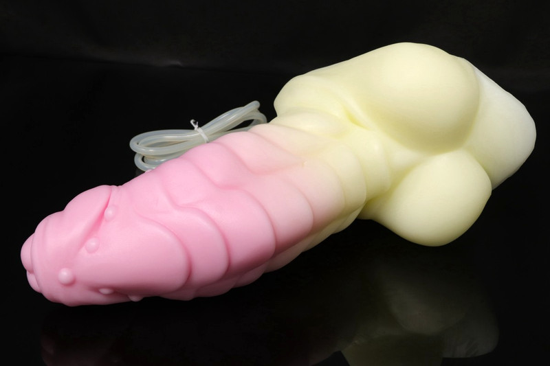 NEW Bad Dragon FLINT Fantasy LARGE Silicone Dildo CUM TUBE + LUBE Toy Bundle