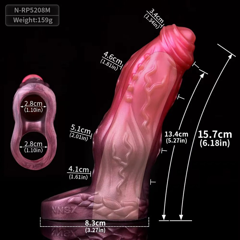 Large Silicone Fantasy Knot Penis Sleeve Size M L XL Cock Enlargement Sex Toys