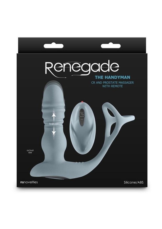 Renedage The Handyman Rechargeable Silicone Cock Ring and Prostate Massager with gallery