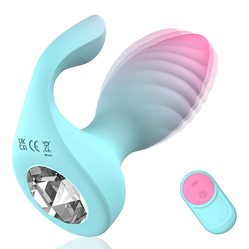 Dual Motors Anal Plug Vibrator for Women Men 10 Modes G-spot Clitoral Stimulator gallery