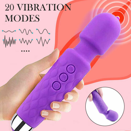 Rechargeable Powerful Vibrator G-Spot Clit Orgasm Dildo Massager Sex Toys Women