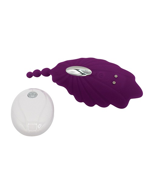 Natalie&rsquo;s Toy Box Shell Yeah! Remote Controlled Wearable Panty Vibrator – Purple