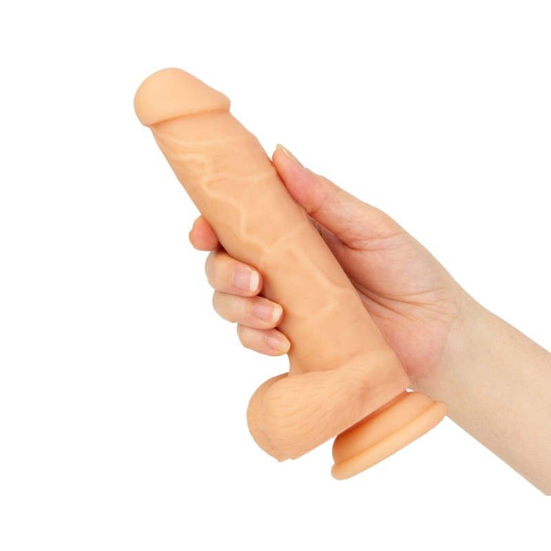 8" Silicone Realistic G-spot Anal Dildo Cock with Balls Suction Cup Sex Toys gallery