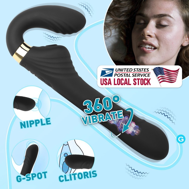 Rotating Thrusting Dildo G-spot Rabbit Vibrator Machine Sex Toys For Women Men gallery