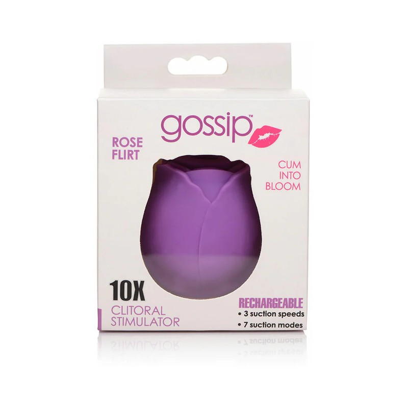 Curve Toys Gossip Cum Into Bloom Rechargeable Silicone Clitoral Stimulator Rose gallery