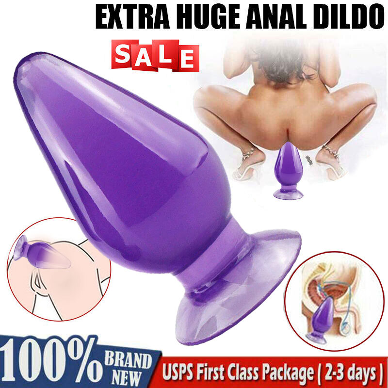5.7*3 IN Solid Silicone Huge Extra Large Anal Butt Plug Men Women Sex Toy US