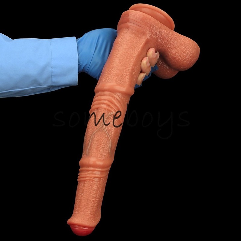 14.5" Giant Long Dildo Big Penis Thick Wide Dong King Cock Dick Women Sex Toy gallery