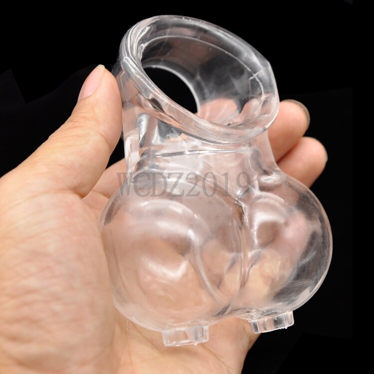 E-stim Shock Scrotum Testicle Squeeze Penis Ring Ball Stretcher Cock Sex Toy