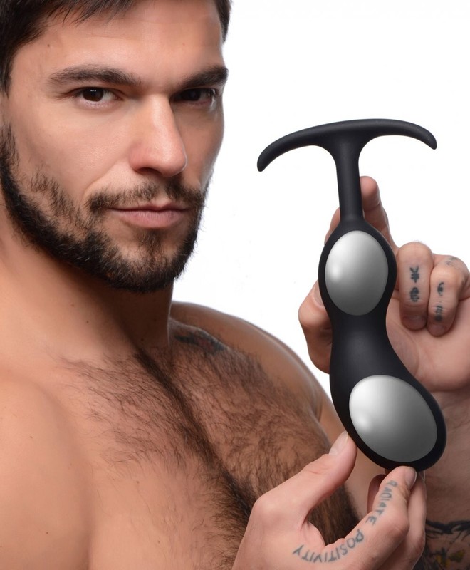 Premium Silicone Weighted Prostate Plug Extra Large Anal Butt Ass Play XL USA SH