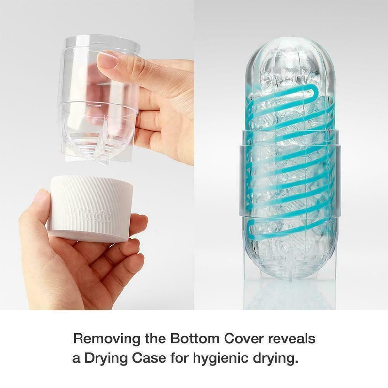 TENGA Spinner Clear Reusable Spiral Motion Cup Sleeve for Men- 01 Tetra