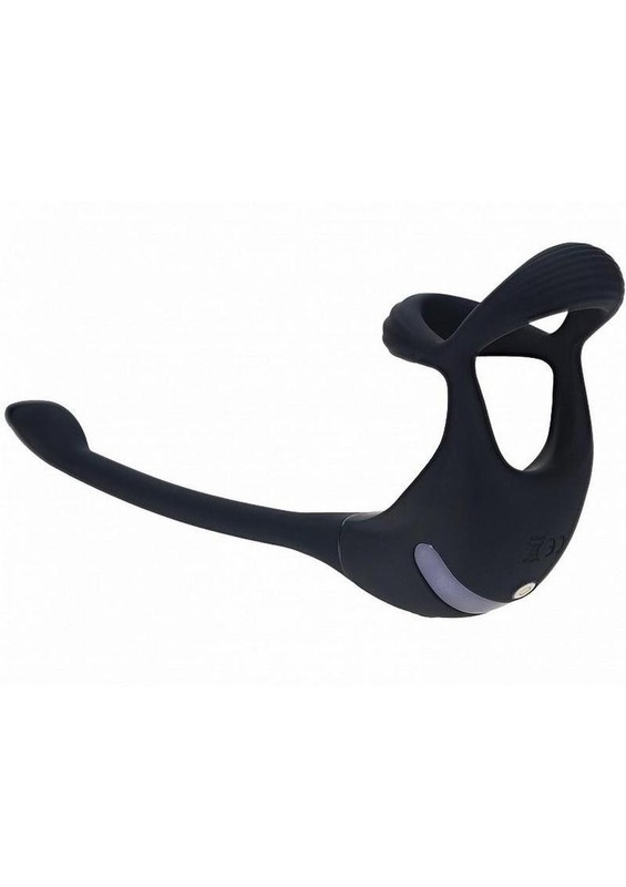 Levelz Vibrating Silicone Rechargeable Tri-O Cock Ring with Prostate Stimulator