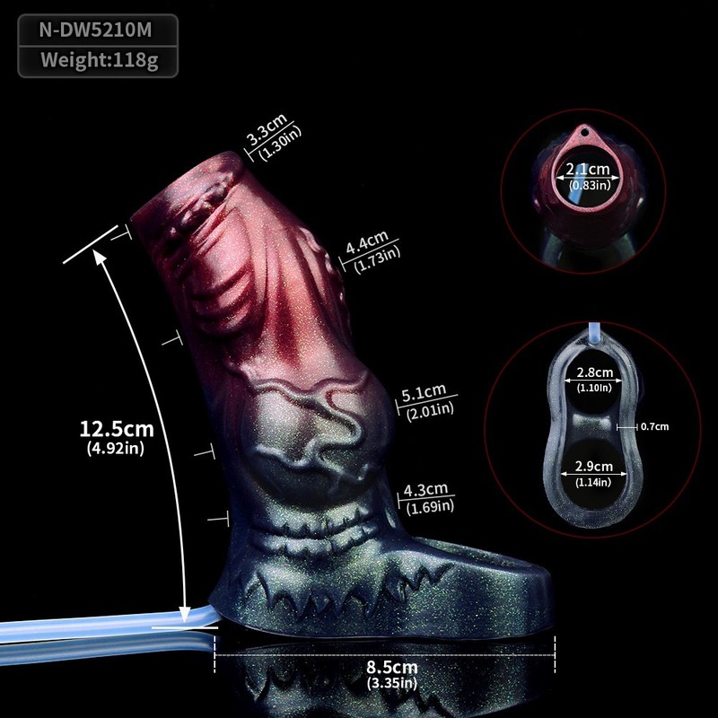 Fantasy Open-Ended Penis Extender Thick Sleeve Penis Enlarger Sex Toy For Men