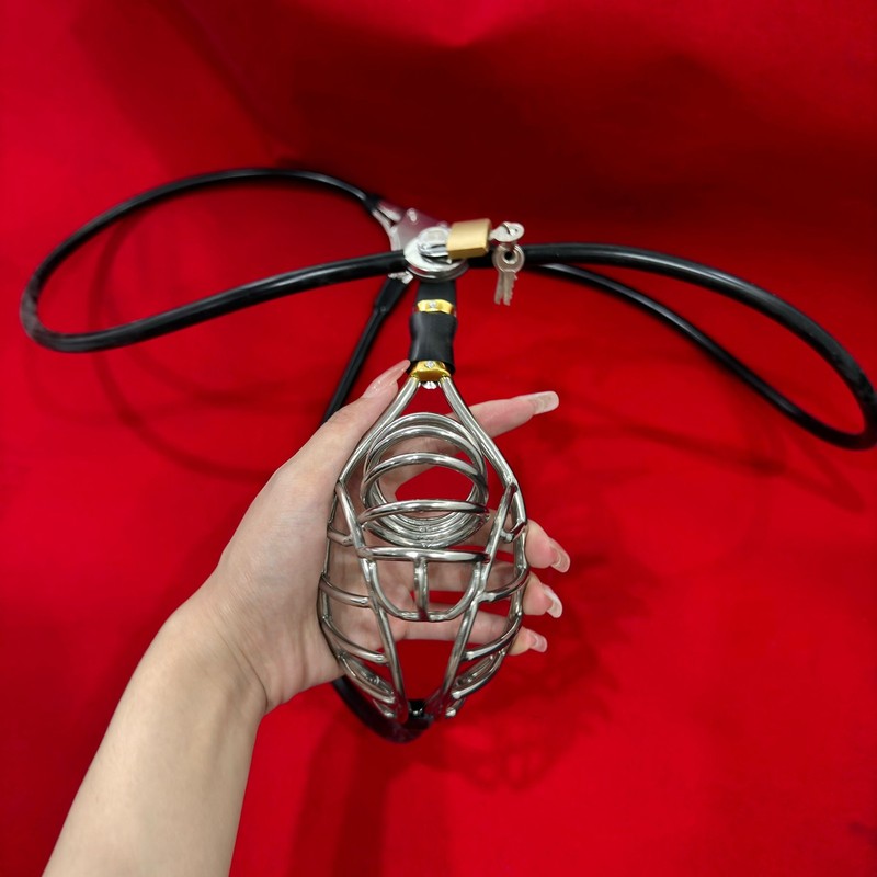 NEW Adjustable Male Chastity Belt Stainless Steel Chastity Cage Invisible Pants gallery