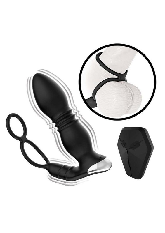 Ass-Sation Remote Thrusting Rechargeable Silicone Power Plug gallery
