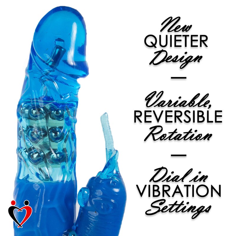 Rabbit Vibrator Rotating Pearls Multispeed Clit Tickler with Secret Lipstick gallery