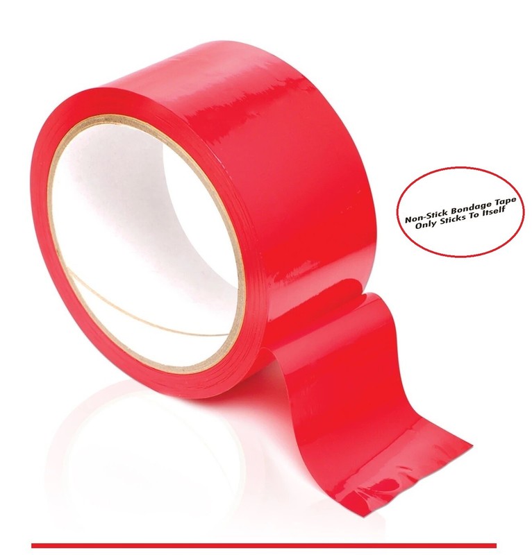 Sex Wrap Tease Tape RED Bondage Restraint Rope Ties BDSM