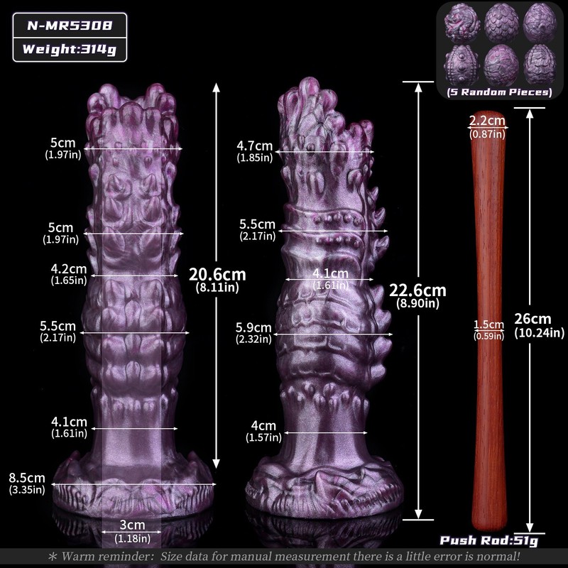 10 Styles Fantasy Silicone Ovipositor Dildo Huge Thick 6 Eggs G-spot Female Toy