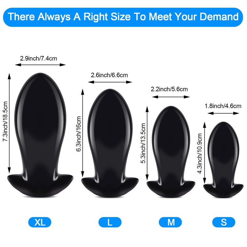 Butt Plug Anal G Spot Dildo Dong Soft S/M/L/XL Adult Women Men Couples Sex Toys gallery