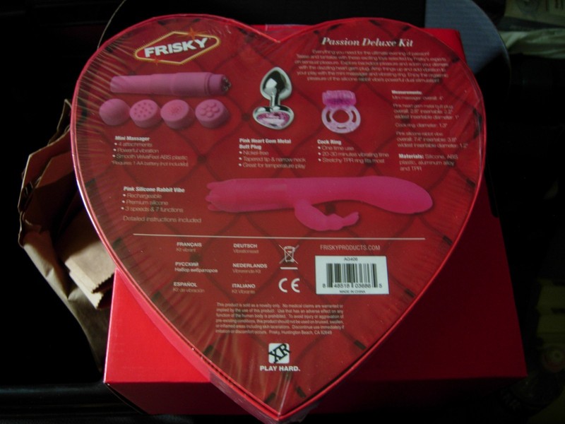 Frisky Brand Passion Deluxe Kit See Photo on Reverse of Heart for Adult Contents