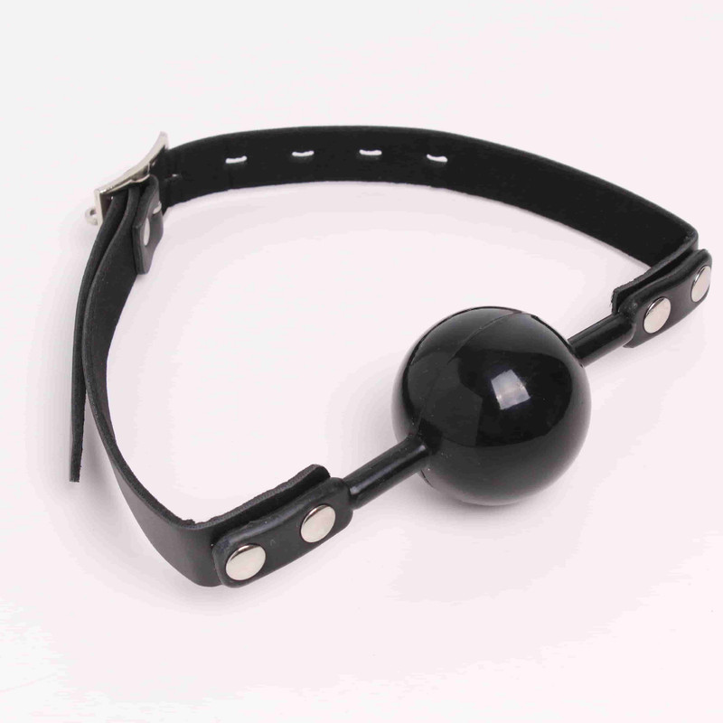 Faux Leather Silicone Flirting Mouth Ball Gag Bondage Slave Sex Toys Couples