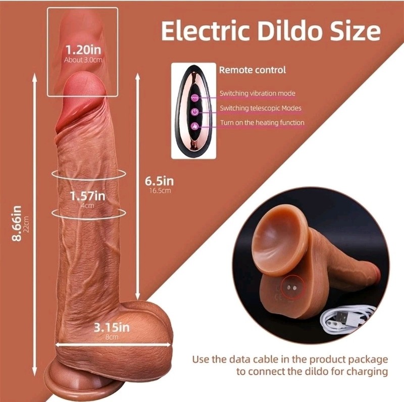 Remote Realistic Thrusting Dildo Vibrating Smart Sex Toy for Women Masturbation gallery