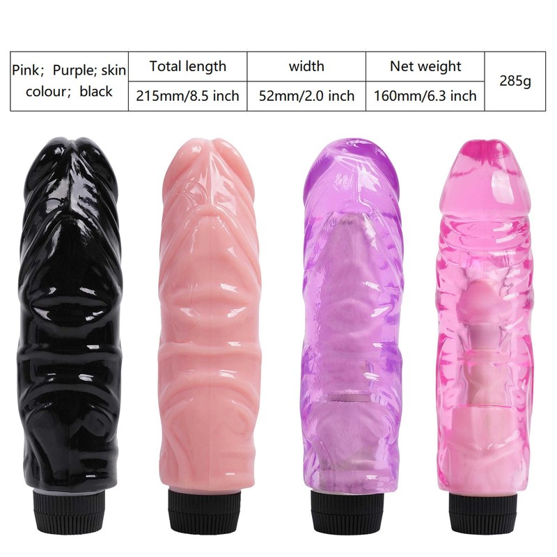 Realistic Vibrator Dildo G-Spot Anal Stimulate Massager Sex Toys for Women Men gallery