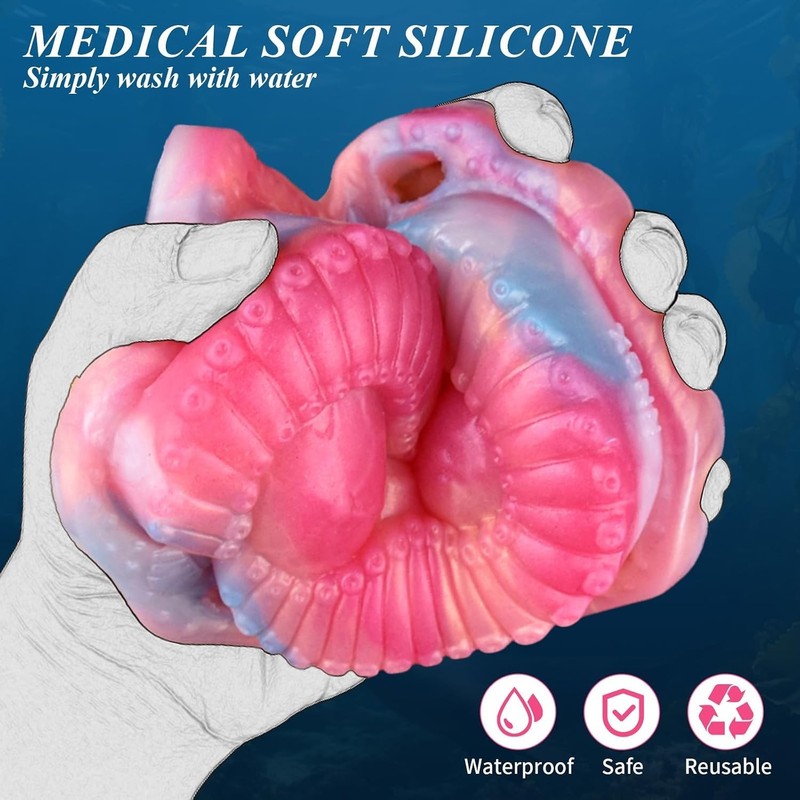 Pink Wearable Tentacle Grinder Masturbation Sex Toy for Clit Stimulator silicone gallery