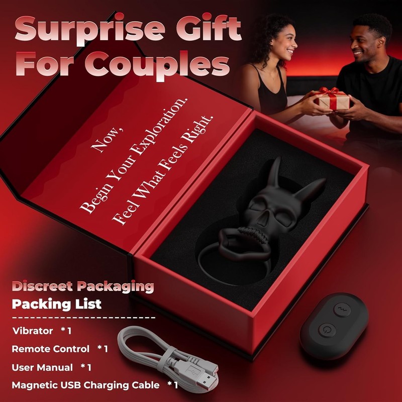 Penis Cock Ring Vibrator G-spot Dildo Massager Sex Toys For Women Men Couples gallery