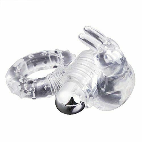 Juguetes Sexuales Anillo Vibrador Conejito Flexibles Potente para Hombre Delay gallery