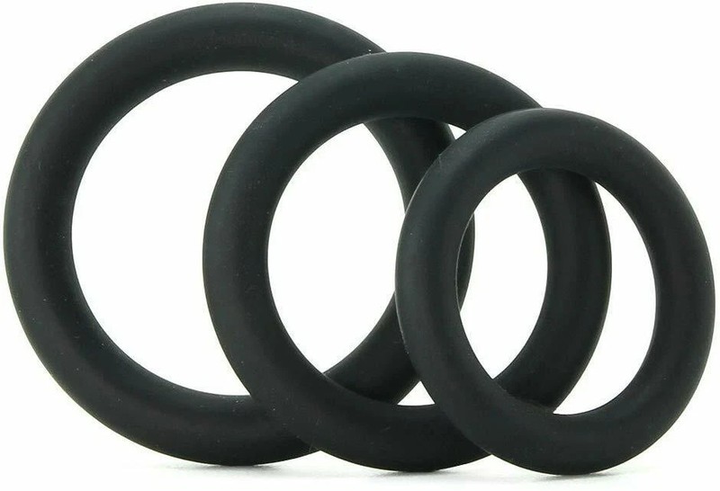 10 PACK of 3pc Stretchy Silicone Cock Ring Erection Cockring