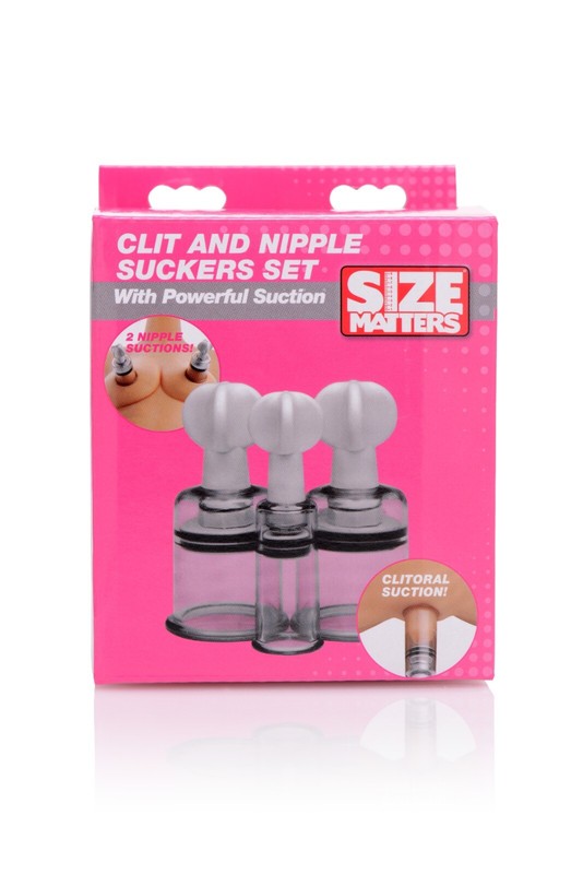 Fetish Clit and Nipple Suckers Set Suction Pump Enlarger Bondage Sex Toys gallery