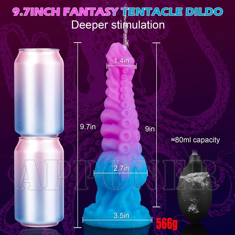 New Squirting Ejaculating Dildo Knot Dildos Masturbator ButtPlug Penis Sex Toys gallery