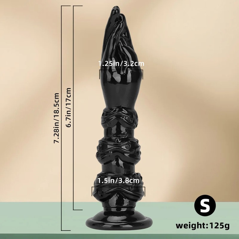S/M/L Arms Anal Plug Huge Butt Plug with Suction Cup Hand Dildo Fisting Sex Toys