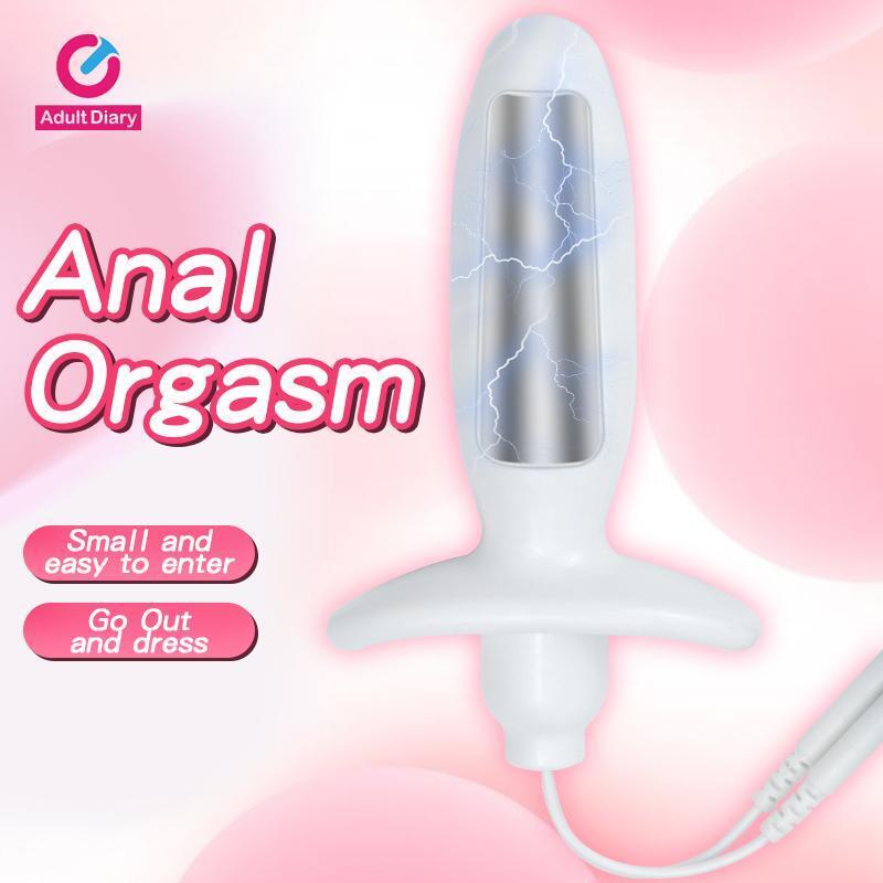 Anal-Butt-Plug-Electro E-stim Prostate Massager Shock accessory for Men Women US gallery