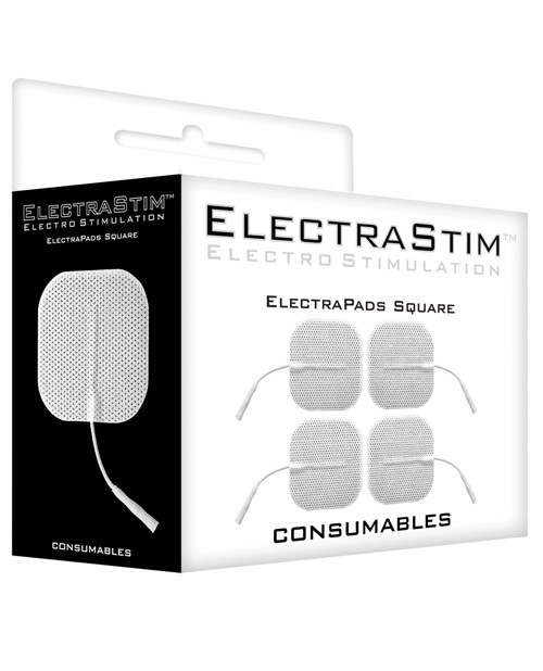 ElectraStim Accessory – Square Self Adhesive Pads (Pack of 4)