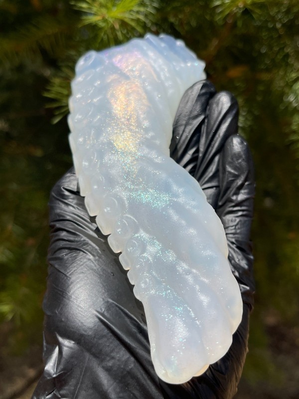 Sparkling penis Silicone Tentacle 7"Dildo Adult Sex Toys Women G-spot Stimulator gallery