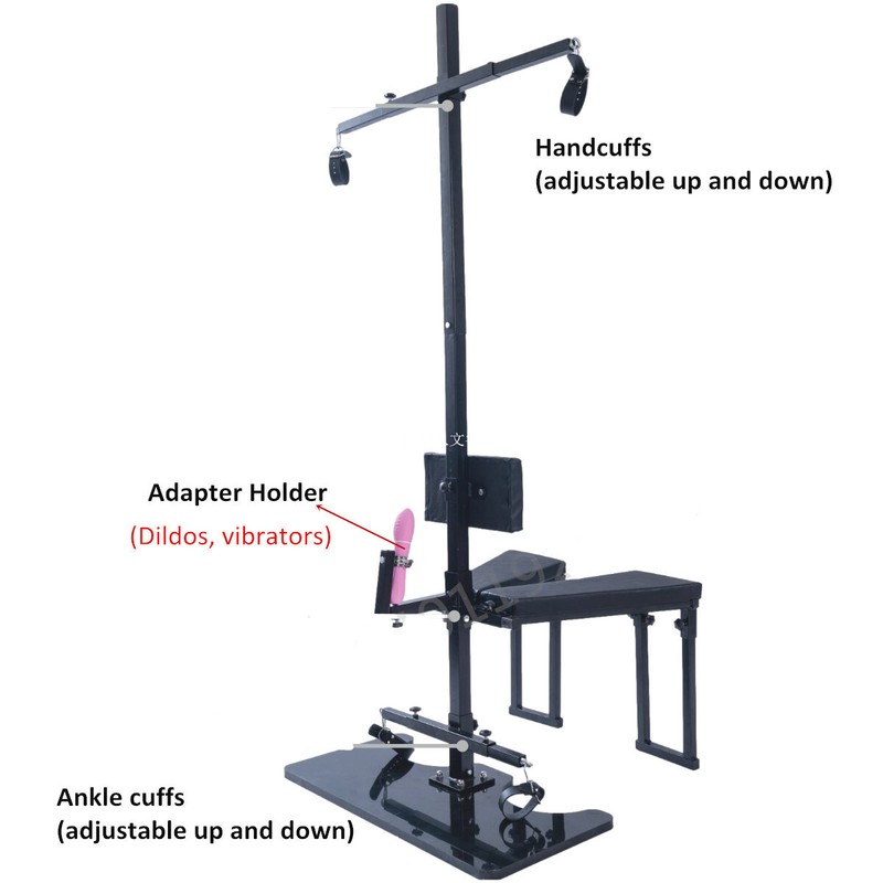 Standing-Sitting BDSM Bondage Rack Flirting Love Chair Slave Trainging Sex Toys gallery
